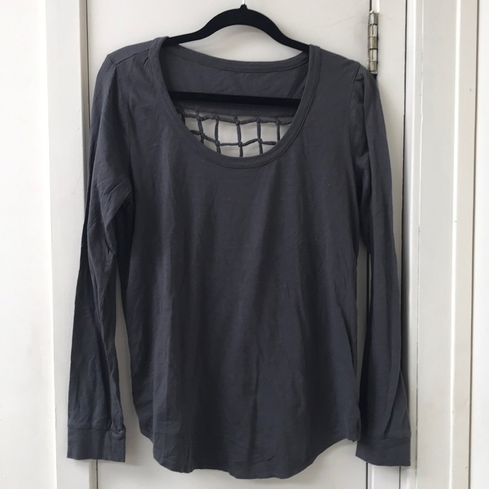 Chaser grey long sleeve top NWT large